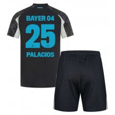 Bayer Leverkusen Exequiel Palacios #25 Tredjedraktsett Barn 2024-25 Kortermet (+ korte bukser)